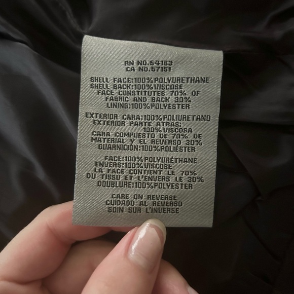 Levi’s Wine Faux Leather Jacket - Picture 6 of 6